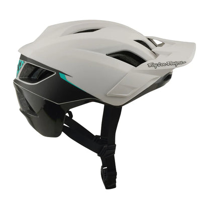 Troy Lee Designs Flowline SE MTB Helmet - Stacks - Pumice-Real Teal