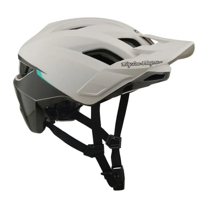 Troy Lee Designs Flowline SE MTB Helmet - Stacks - Pumice-Real Teal
