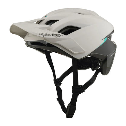Troy Lee Designs Flowline SE MTB Helmet - Stacks - Pumice-Real Teal