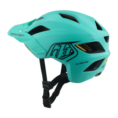 Troy Lee Designs Flowline MTB Helmet - Youth - Point - Charcoal-Real Teal