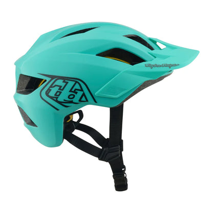Troy Lee Designs Flowline MTB Helmet - Youth - Point - Charcoal-Real Teal