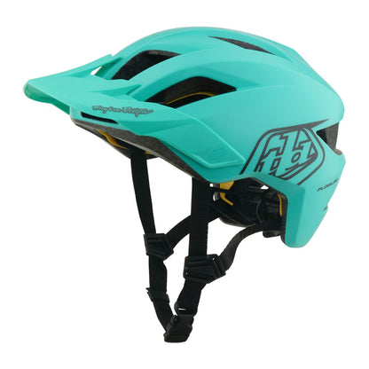 Troy Lee Designs Flowline MTB Helmet - Youth - Point - Charcoal-Real Teal