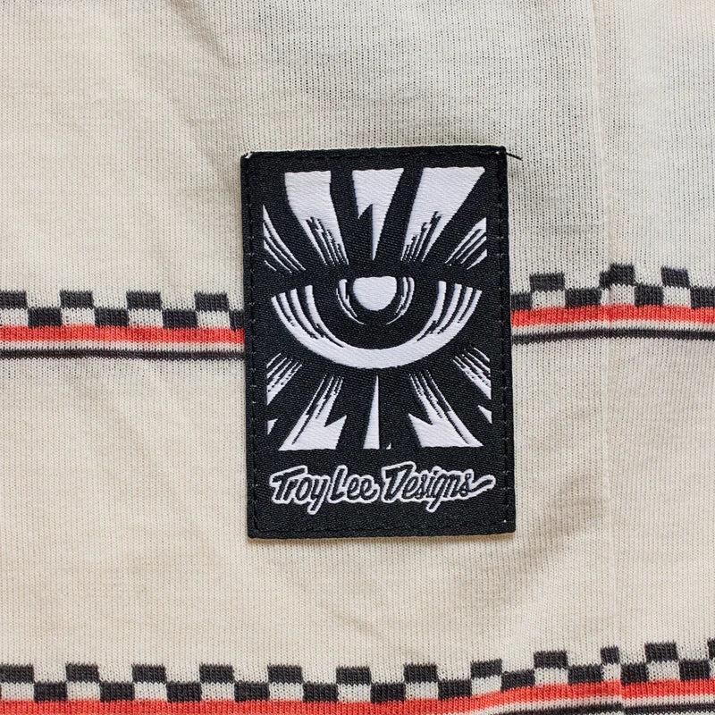 Troy Lee Designs Skyline Short Sleeve Ride Tee - Checked Out - Pumice