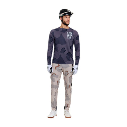 Troy Lee Designs Skyline Pro Long Sleeve MTB Jersey - Flow Camo - Carbon