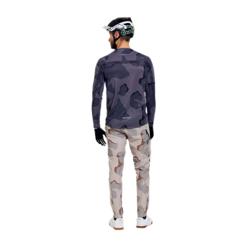 Troy Lee Designs Skyline Pro Long Sleeve MTB Jersey - Flow Camo - Carbon