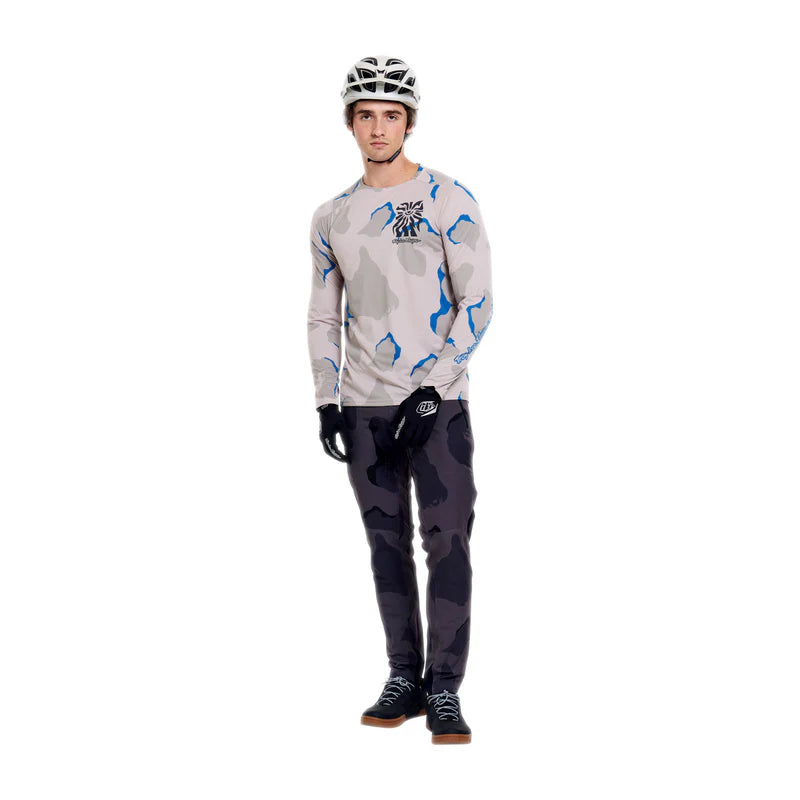 Troy Lee Designs Skyline Pro Long Sleeve MTB Jersey - Flow Camo - Pumice
