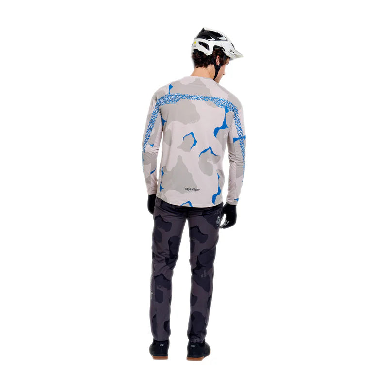 Troy Lee Designs Skyline Pro Long Sleeve MTB Jersey - Flow Camo - Pumice