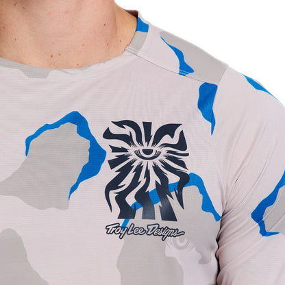 Troy Lee Designs Skyline Pro Long Sleeve MTB Jersey - Flow Camo - Pumice