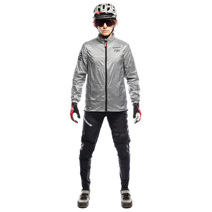 Fasthouse Tracker Packable Windbreaker Jacket - Light Gray