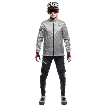 Fasthouse Tracker Packable Windbreaker Jacket - Light Gray