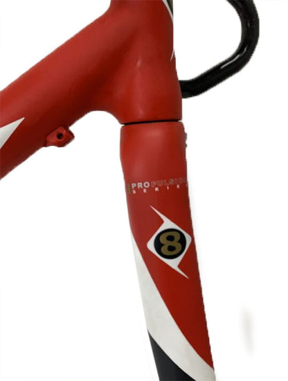 Origin 8 Lactic Acid 700c Carbon Road Frame - White-Red-Carbon - Blem