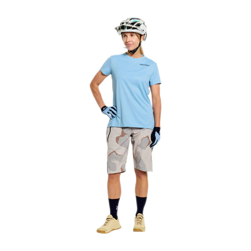 Troy Lee Designs Lilium Pro Short Sleeve MTB Jersey - Womens - Dawn Blue