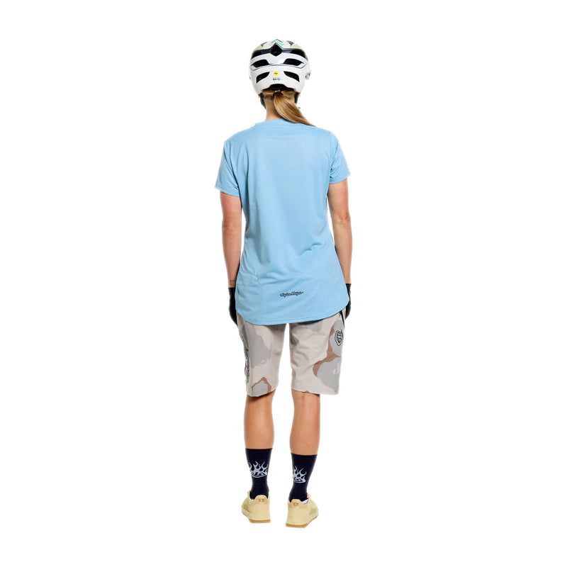 Troy Lee Designs Lilium Pro Short Sleeve MTB Jersey - Womens - Dawn Blue