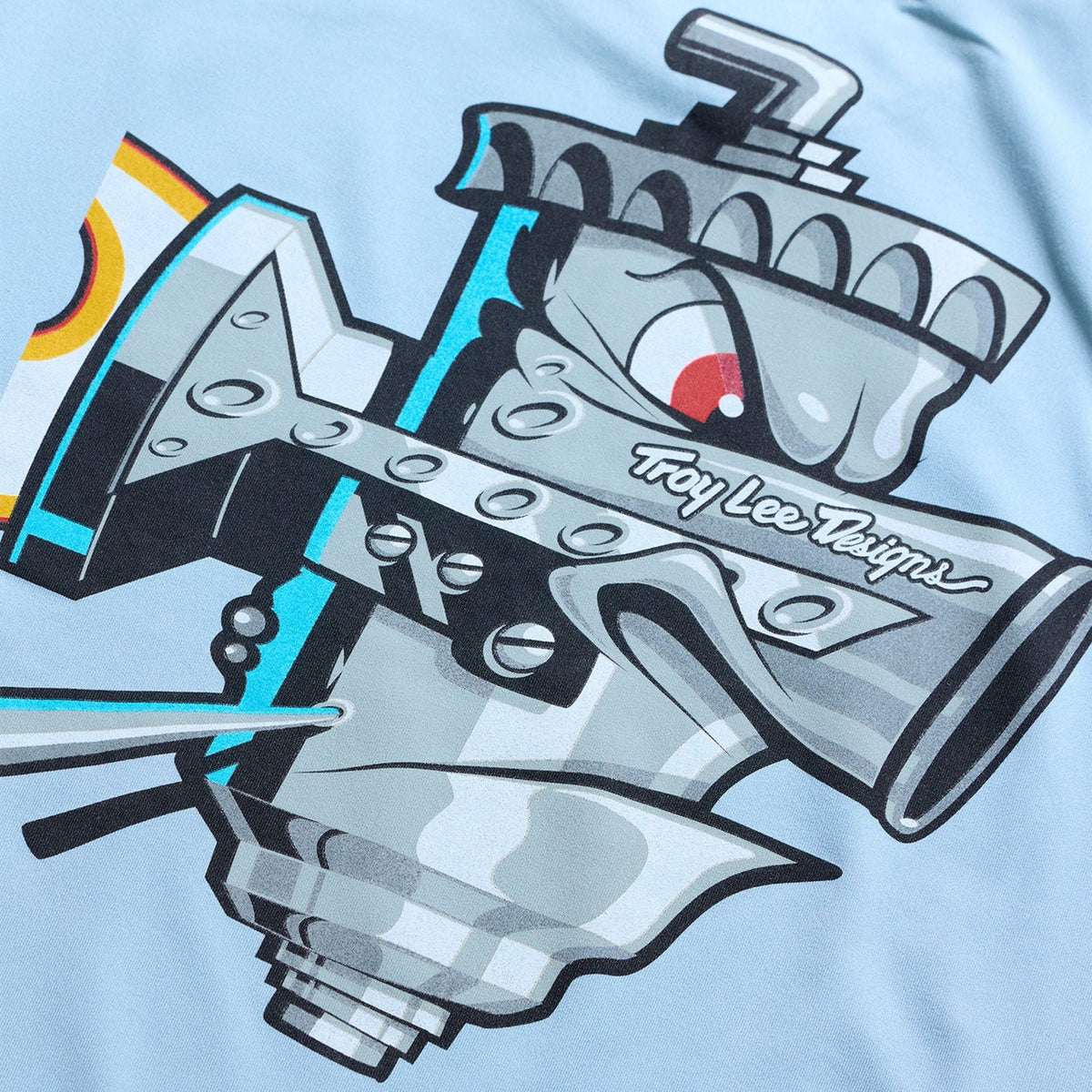 Troy Lee Designs Ruckus Long Sleeve Ride Tee - Youth - Carbs - Dawn Blue
