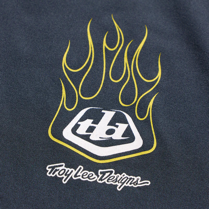 Troy Lee Designs Ruckus Long Sleeve Ride Tee - Youth - Pressed - Carbon