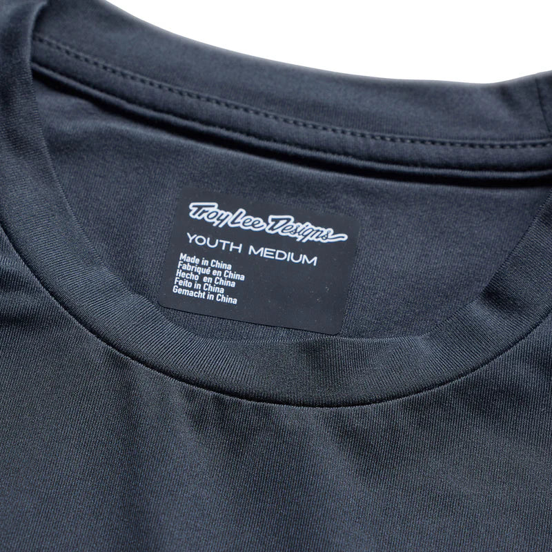 Troy Lee Designs Ruckus Long Sleeve Ride Tee - Youth - Pressed - Carbon