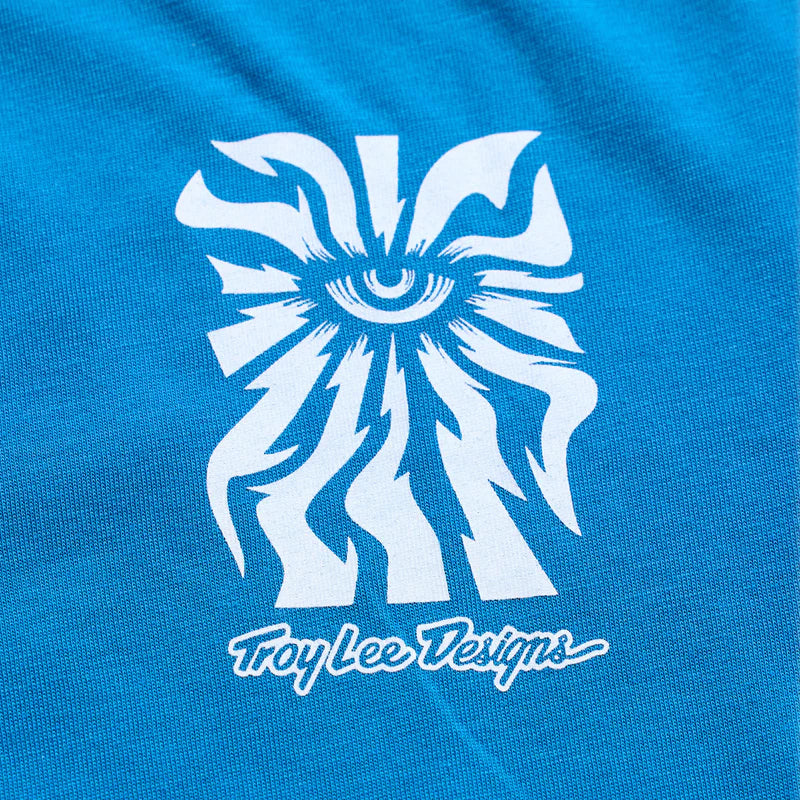 Troy Lee Designs Skyline Long Sleeve Ride Tee - Youth - One Eye - Aero Blue