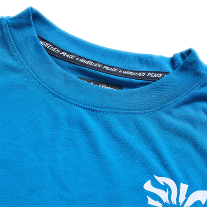 Troy Lee Designs Skyline Long Sleeve Ride Tee - Youth - One Eye - Aero Blue