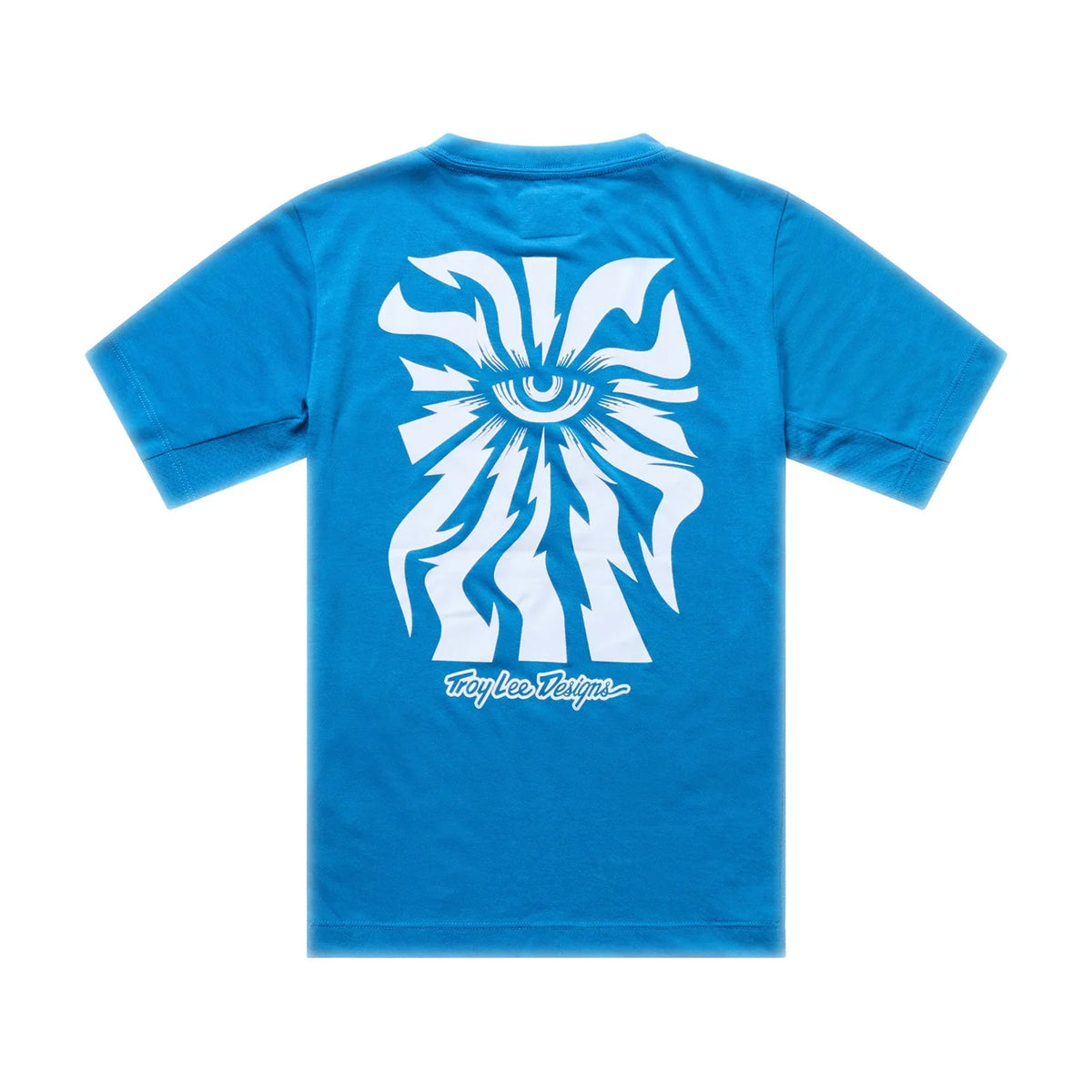 Troy Lee Designs Skyline Short Sleeve Ride Tee - Youth - One Eye - Aero Blue