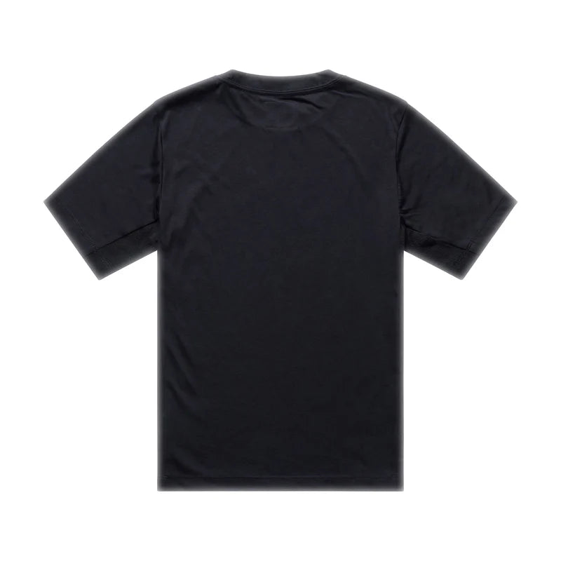 Troy Lee Designs Skyline Short Sleeve Ride Tee - Youth - Signature - Black-Real Teal