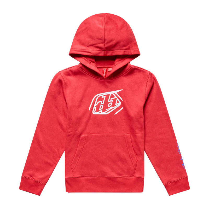 Troy Lee Designs Pullover Hoodie - Youth - Badge - Scarlet