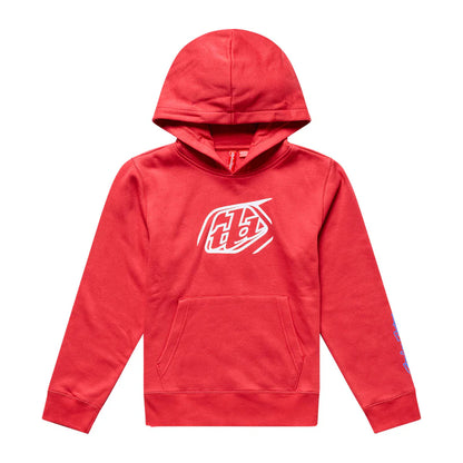 Troy Lee Designs Pullover Hoodie - Youth - Badge - Scarlet
