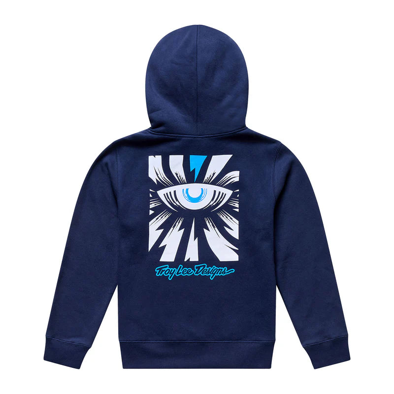 Troy Lee Designs Pullover Hoodie - Youth - Cyborg - Navy