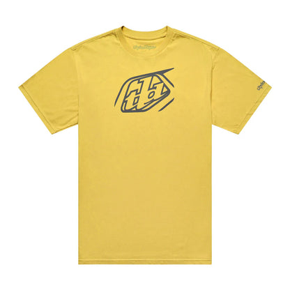 Troy Lee Designs Badge Short Sleeve Tee - Youth - Butter