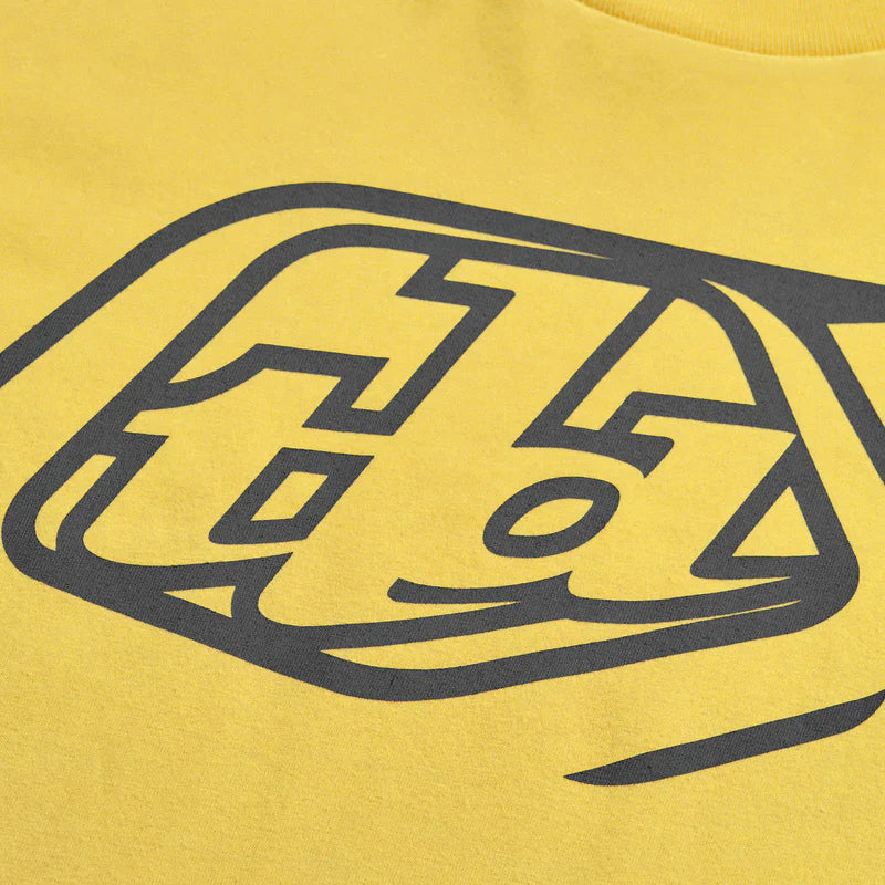 Troy Lee Designs Badge Short Sleeve Tee - Youth - Butter