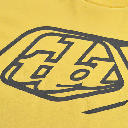 Troy Lee Designs Badge Short Sleeve Tee - Youth - Butter