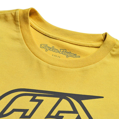 Troy Lee Designs Badge Short Sleeve Tee - Youth - Butter