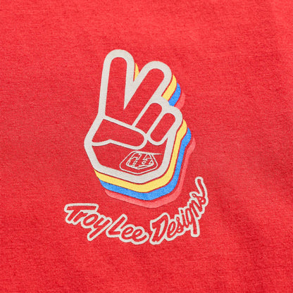 Troy Lee Designs Deuces Short Sleeve Tee - Youth - Scarlet