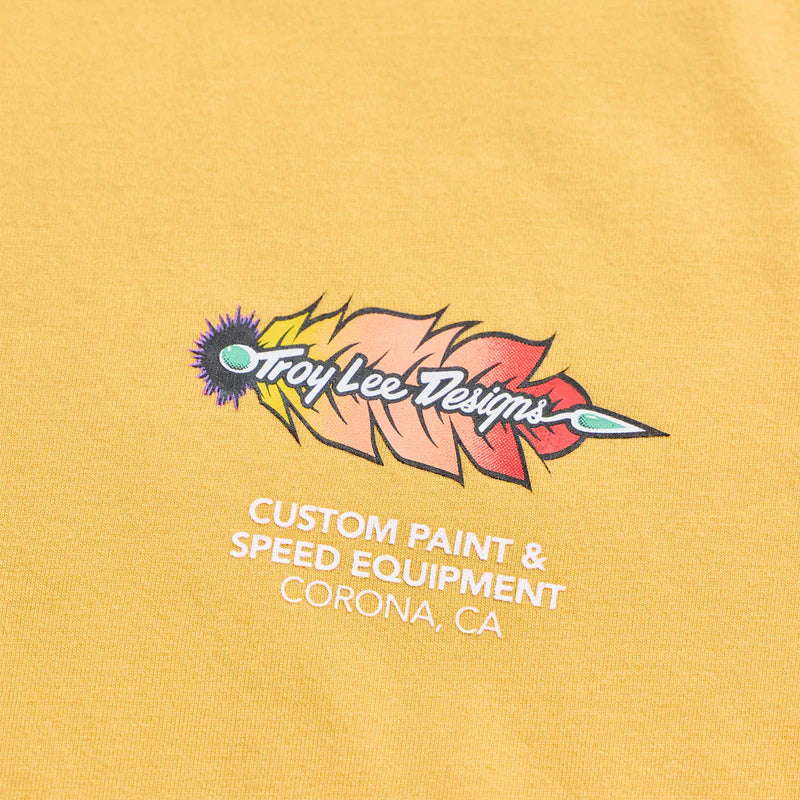 Troy Lee Designs Feathers Short Sleeve Tee - Youth - Bleached Melon