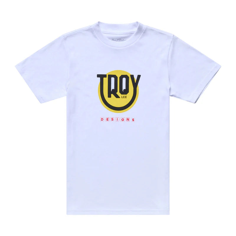 Troy Lee Designs Happy Dayz Short Sleeve Tee - Youth - White