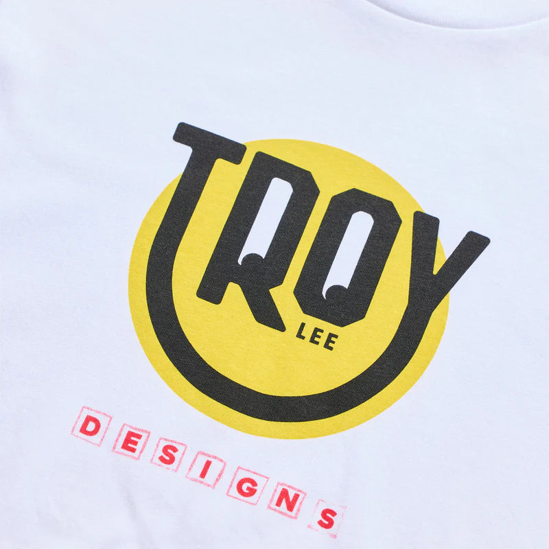 Troy Lee Designs Happy Dayz Short Sleeve Tee - Youth - White