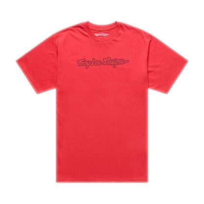 Troy Lee Designs Signature Short Sleeve Tee - Youth - Scarlet