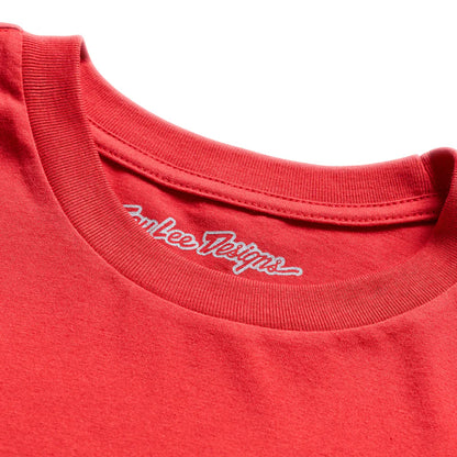Troy Lee Designs Signature Short Sleeve Tee - Youth - Scarlet
