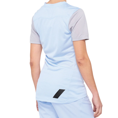 100% Ridecamp Short Sleeve MTB Jersey - Womens - Blue-Gray - Prior Season