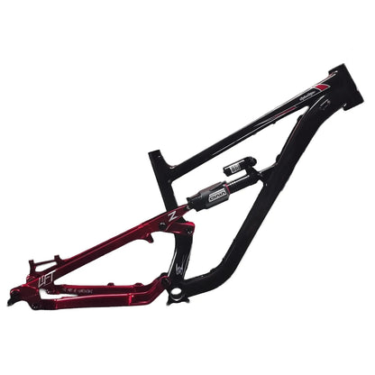 Zink Bikes Vacay MX Frame - TLD Collab - Glossy Black-Candy Apple Red