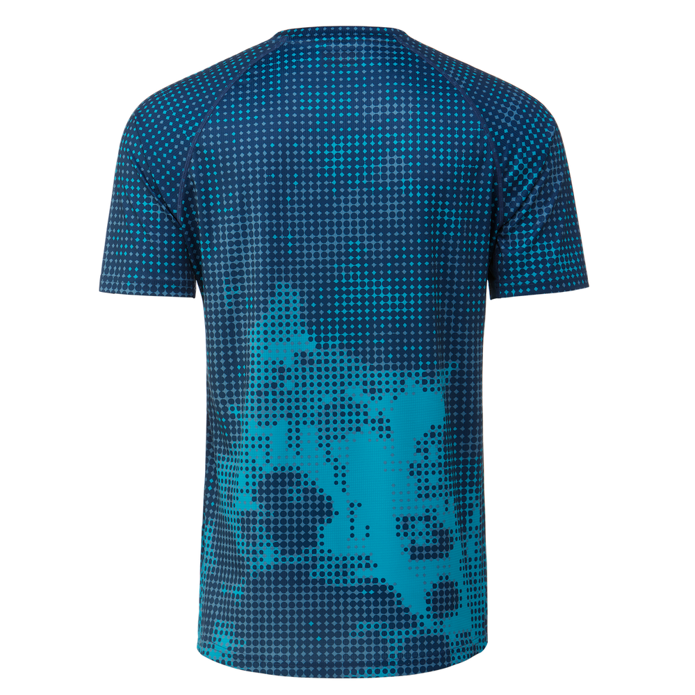 Yeti Longhorn Short Seeve MTB Jersey - Turq Halftone