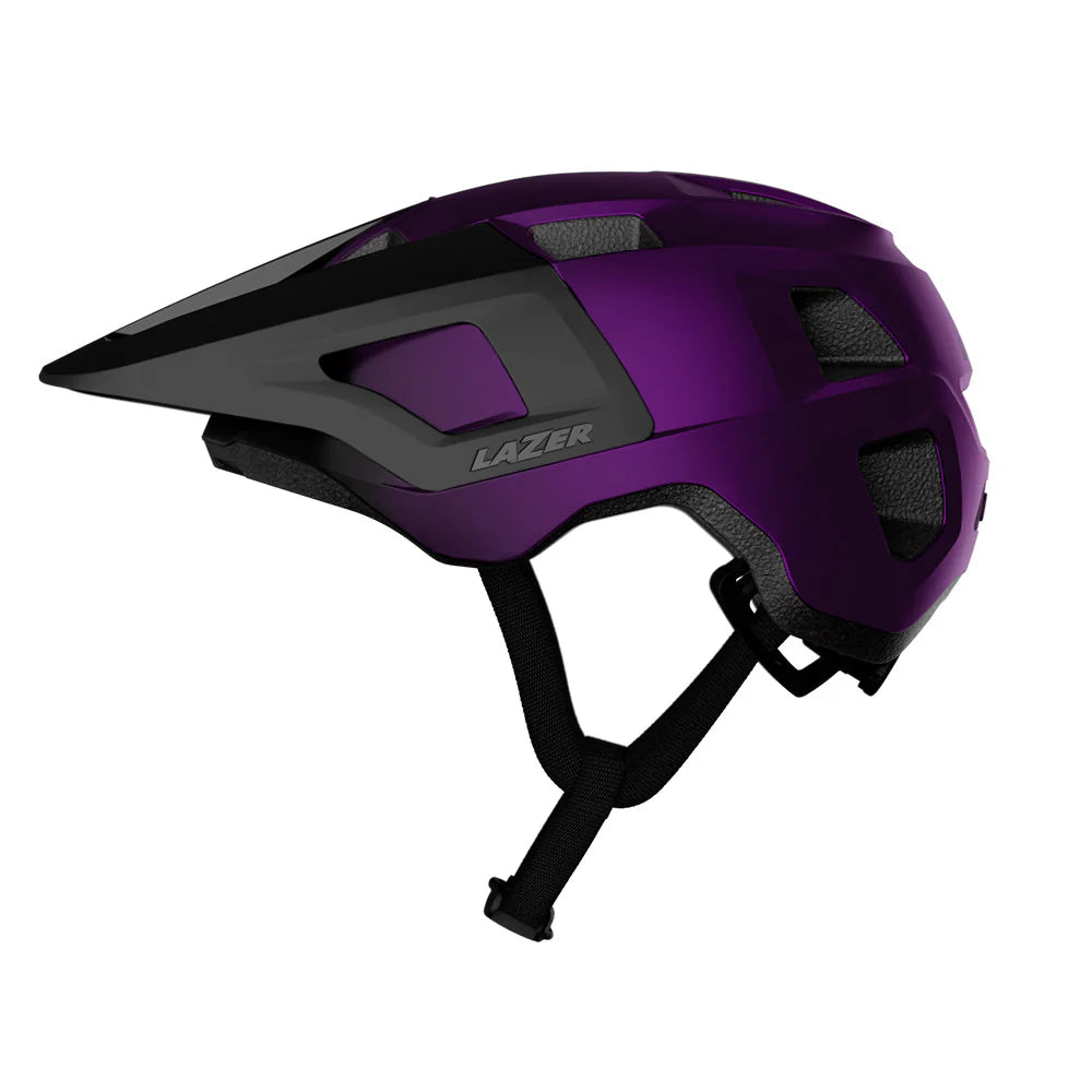 Lazer Finch Kineticore Kids Helmet - Metallic Purple Black