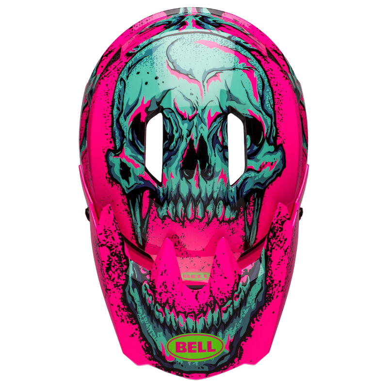 Bell Sanction 2 DLX MIPS Full Face Helmet - Bonehead - Gloss Pink-Turquoise