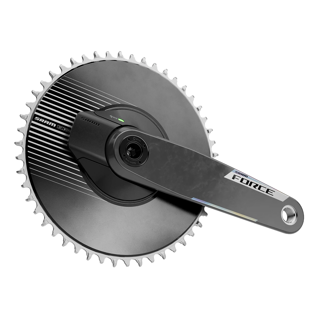 SRAM Force AXS E1 DUB Power Meter Aero Crankset - Black