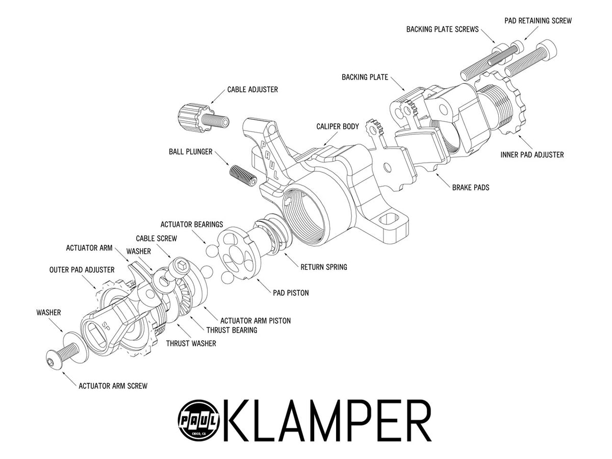 Paul Components Klamper Disc Brake Caliper - High Polished Silver