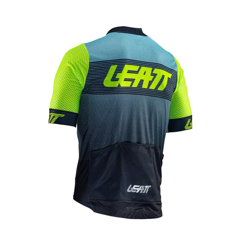 Leatt Endurance 6.0 Short Sleeve MTB Jersey - Aqua - 2024
