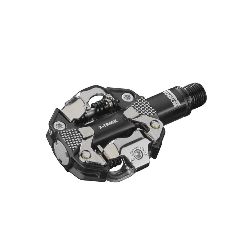 Look X-Track Clipless Gravel Pedals - Metallic Grey