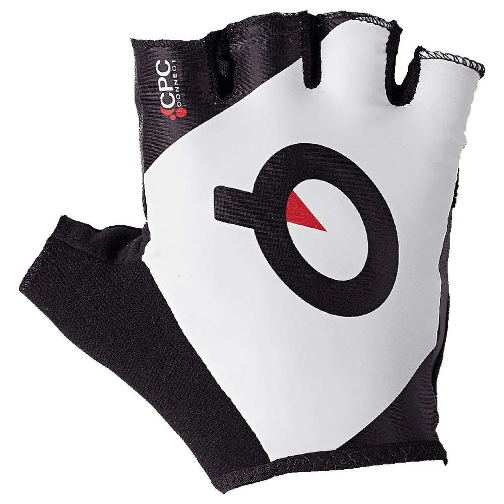 Prologo CPC Lycra Short Finger Gloves - White-Black Logo