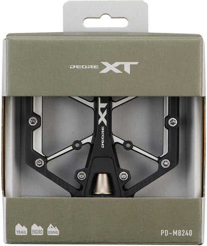 Shimano XT M8240 Flat MTB Pedals - Black