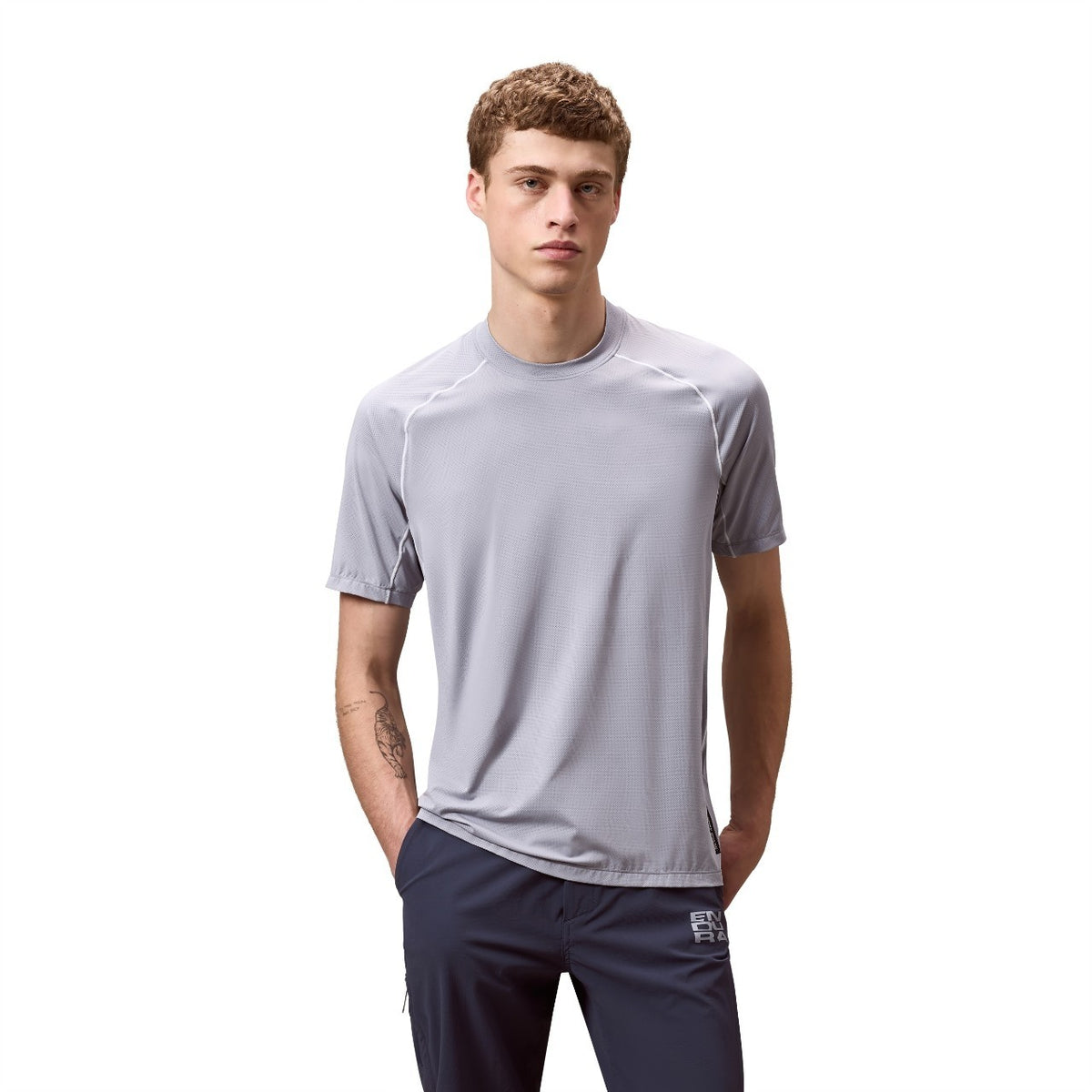 Endura AllTrack Roam Short Sleeve Tech Tee - Aluminium