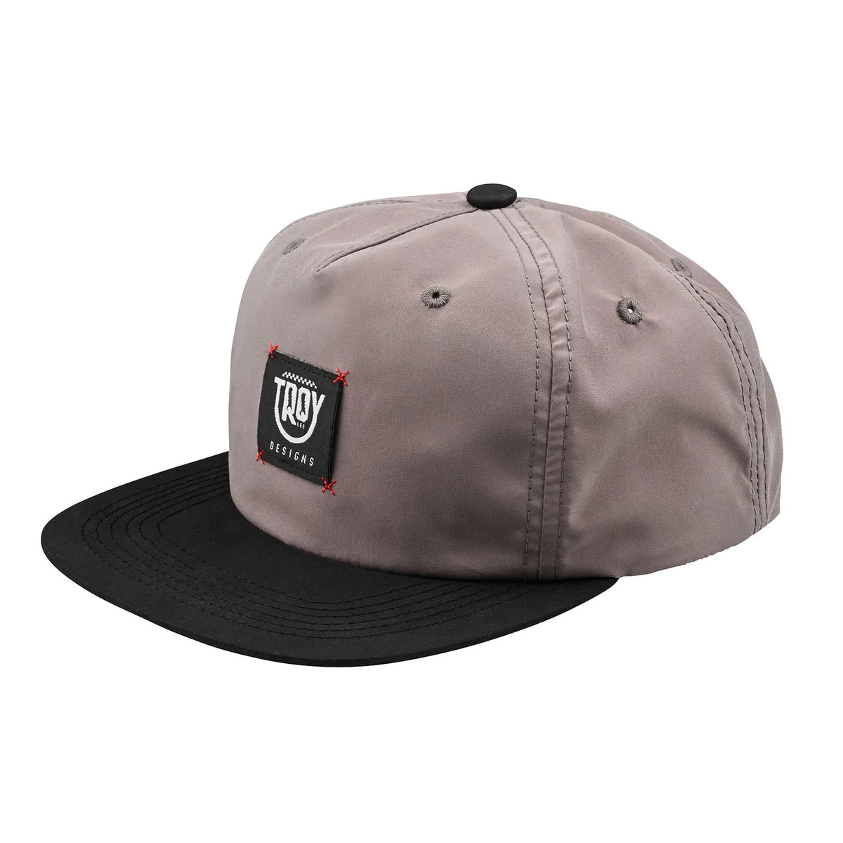 Troy Lee Designs Smiley Unstructured Snapback Hat - Gravel-Carbon